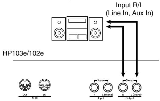 ROLAND HP-103E - Connection Examples - 1