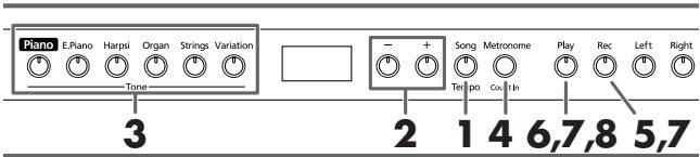 ROLAND HP-103E - Nieuw stuk opnemen - 1