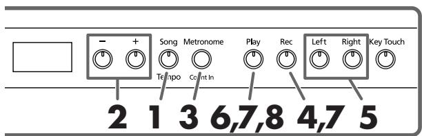 ROLAND HP-103E - Opnemen tijdens de weer- gave van een intern stuk - 1