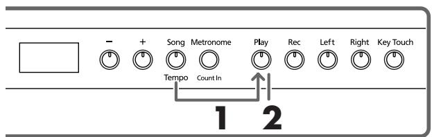 ROLAND HP-103E - ■ Weergave van alle pianostukken - 1