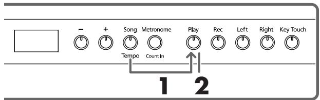 ROLAND HP103E - Playing Back All Songs Continuously (All Song Play) - 1