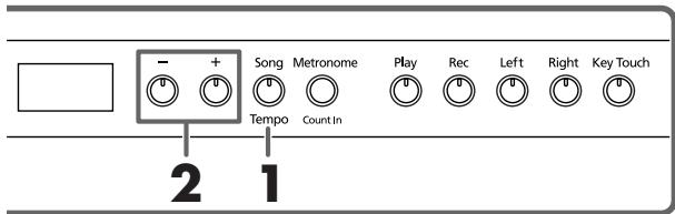 ROLAND HP103E - Cambi ar el tempo - 1