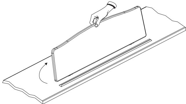 ROLAND HP103E - Setting up the Music Rest - 2
