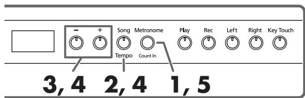 ROLAND HP103E - Arbeiten mit dem Metronom - 1