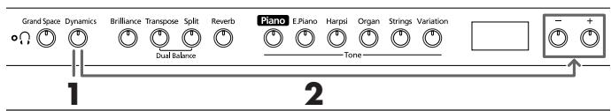 ROLAND HP103E - Geluid levendiger make (Dynamic Emphasis) - 1