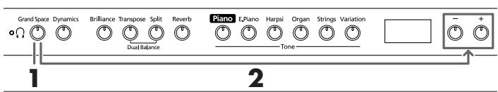 ROLAND HP103E - Klangoptimierung für einen Kopfhörer (Grand Space) - 1