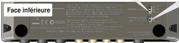 ROLAND M-10MX - Sélecteur de fréquence d'échantillonnage - 2