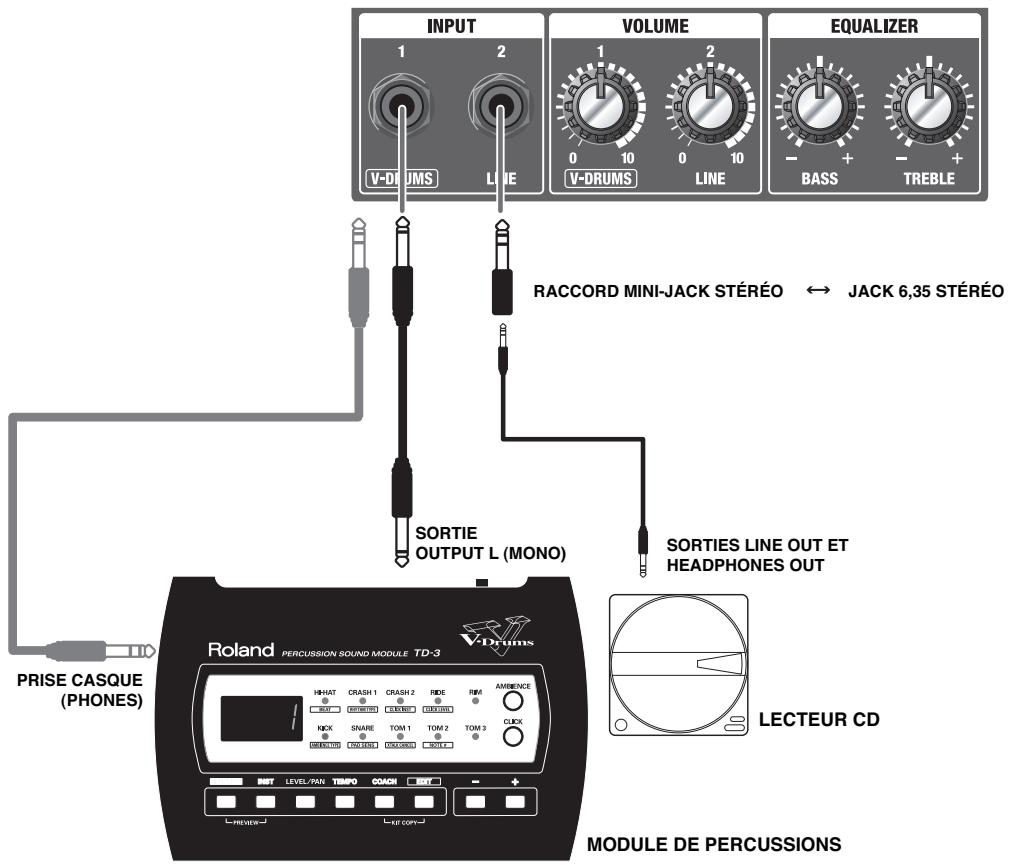 ROLAND PM-10 - Connexions - 1