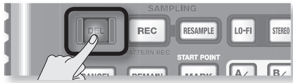 ROLAND SP-404SX - Suppression d'un sample - 1
