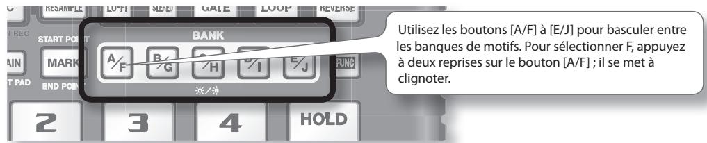 ROLAND SP-404SX - Qu'est-ce qu'une banque de motifs ? - 1