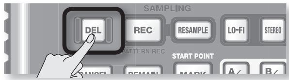 ROLAND SP-404SX - Suppression d'un sample - 4