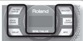 ROLAND SP-404SX - Utilisation d'un effet sur plusieurs samples - 2