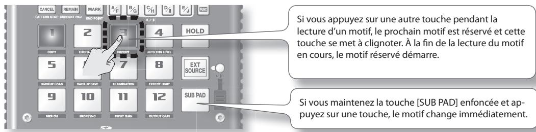 ROLAND SP-404SX - Appuyez sur le bouton BANK [a/f] pour l'allumer. - 3