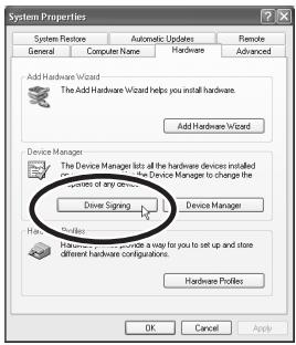 System Properties System Restore Automatic Updates Remote General Computer Name Hardware Advanced Add Hardware Wizard The Add Hardware Wizard helps you install hardware. Add Hardware Wizard Device Manager The Device Manager lists all the hardware devices installed the Devices of any device, the Device Manager to change the Device Manager to change the Device Manager to change the Device Manager to change the Device Manager to change the Device Manager to change the Device Manager to change the Device Manager to change the Device Manager to change the Device Manager to change the Device Manager to change the Device Manager to change the Device Manager to change the Device Manager to change the Device Manager to change the Device Manager to change the Device Manager to change the Device Manager to change Device Manager to change the Device Manager to change the Device Manager to change the Device Manager to change the Device Manager to change the Device Manager to change the Device Manager to change the Device Manager to change the Device Manager to change the Device Manager to change the Device Manager to change the Device Manager to change the Device Manager to change the Device Manager to change the Device Manager to change the Device Manager to change the Device Managerto Change a way for you to set up and store different hardware configurations. Hardware Profiles OK Cancel Apply