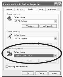 Sound and Audio Devices Properties Volume Sound Audio Voice Hackbox Sound playback Default device 540 780+ Wave Volume... Advanced... Sound recording Default device 540 780+ Wave Volume... MOS music playback Default device 540 780+ MHz Volume... Use only default devices OK Cancel Apply