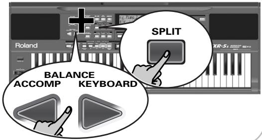 ROLAND EXR-5S - Utiliser les parties Main et Split - 1