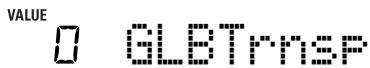 ROLAND EXR-5S - Global transpose function ("GLB") - 1