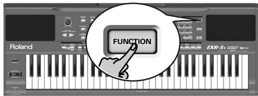 ROLAND EXR-5S - Edition de paramètres (procédure générale) - 1