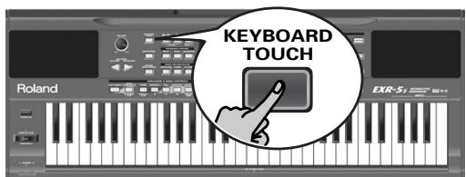 ROLAND EXR-5S - Sensibilité au toucher (Keyboard Touch) - 1
