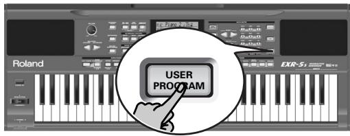 ROLAND EXR-5S - Sélection d'un programme utilisateur - 1