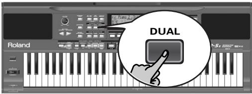 ROLAND EXR-5S - Utiliser les parties Main et Dual - 1