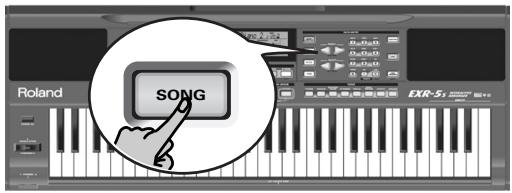 ROLAND EXR-5S - Activer le mode Song - 1