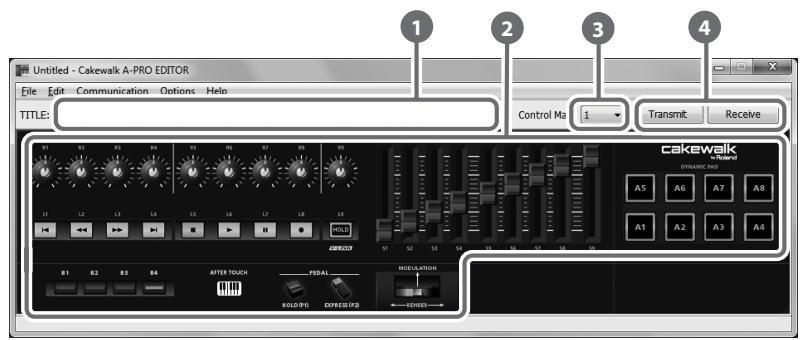 ROLAND A-800PRO - Fenêtre principale - 1