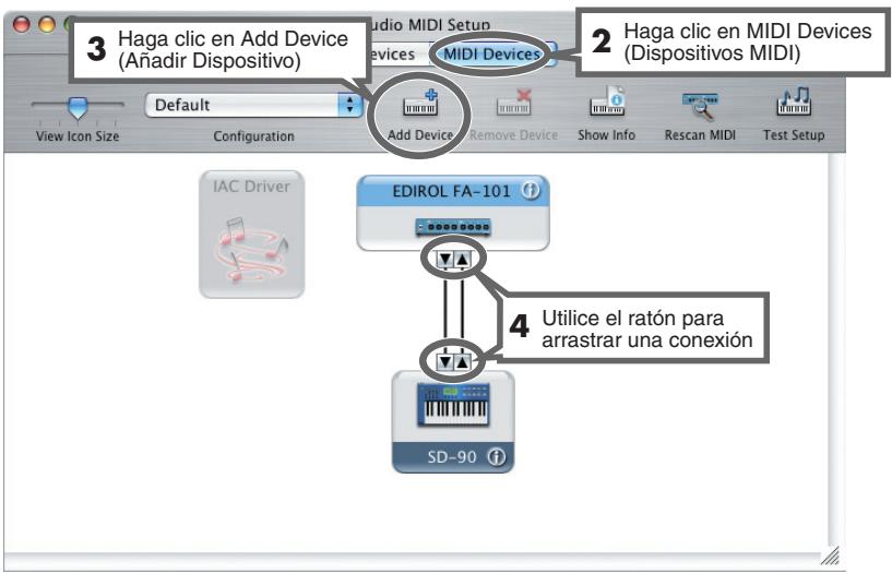 ROLAND FA-101 - ■ Configuración de Mac OS - 1
