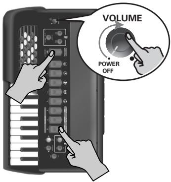 ROLAND FR-2B - Rétablir les réglages d'usine - 1