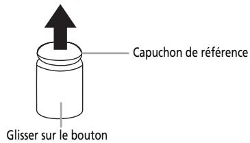Capuchon de référence Glisser sur le bouton