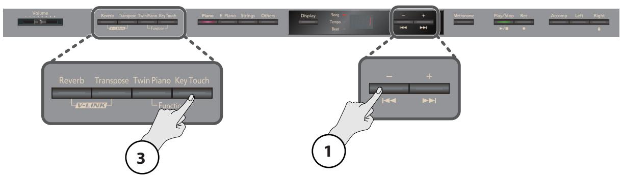 ROLAND HP305-RW - Édition d'un paramètre - 1