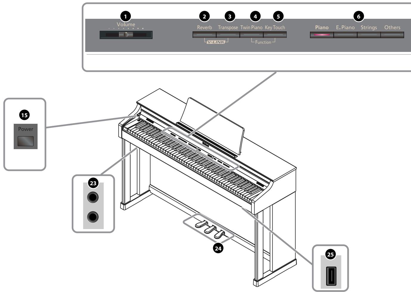 ROLAND HP305-RW - Prise pour mémoire externe - 1