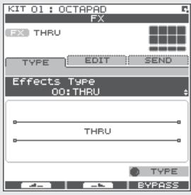 ROLAND SPD-30 - Menu rapide de l'écran MENU - 2