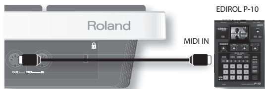 Roland MIDI IN EDIROL P-10 OUT——模拟——听