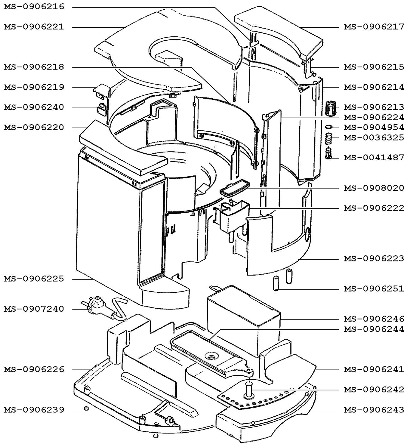 KRUPS F8944210 - PARTS LIST - EXPRESSION KRUPS ESPRESSO SUPERIORE - 1
