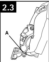 HOOVER HARD FLOOR CLEANER FH40030 - Pédale de déblocage - 1