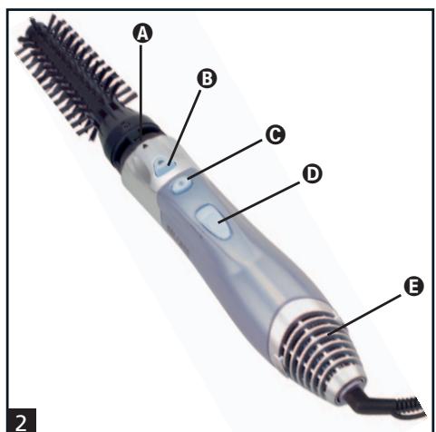 KOMPERNASS BALANCE KH 5520 ENSEMBLE BROSSE CHAUFFANTE SOUFFLANTE - 4