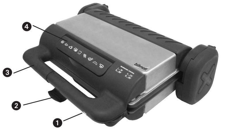KOMPERNASS BIFINETT KH 1140 GRILL DE CONTACT - 3