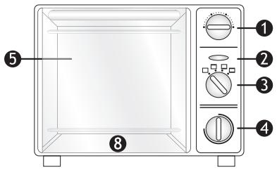 KOMPERNASS BIFINETT KH 1380 GRIL ET FOUR ELECTRIQUE - Éléments de commande - 1