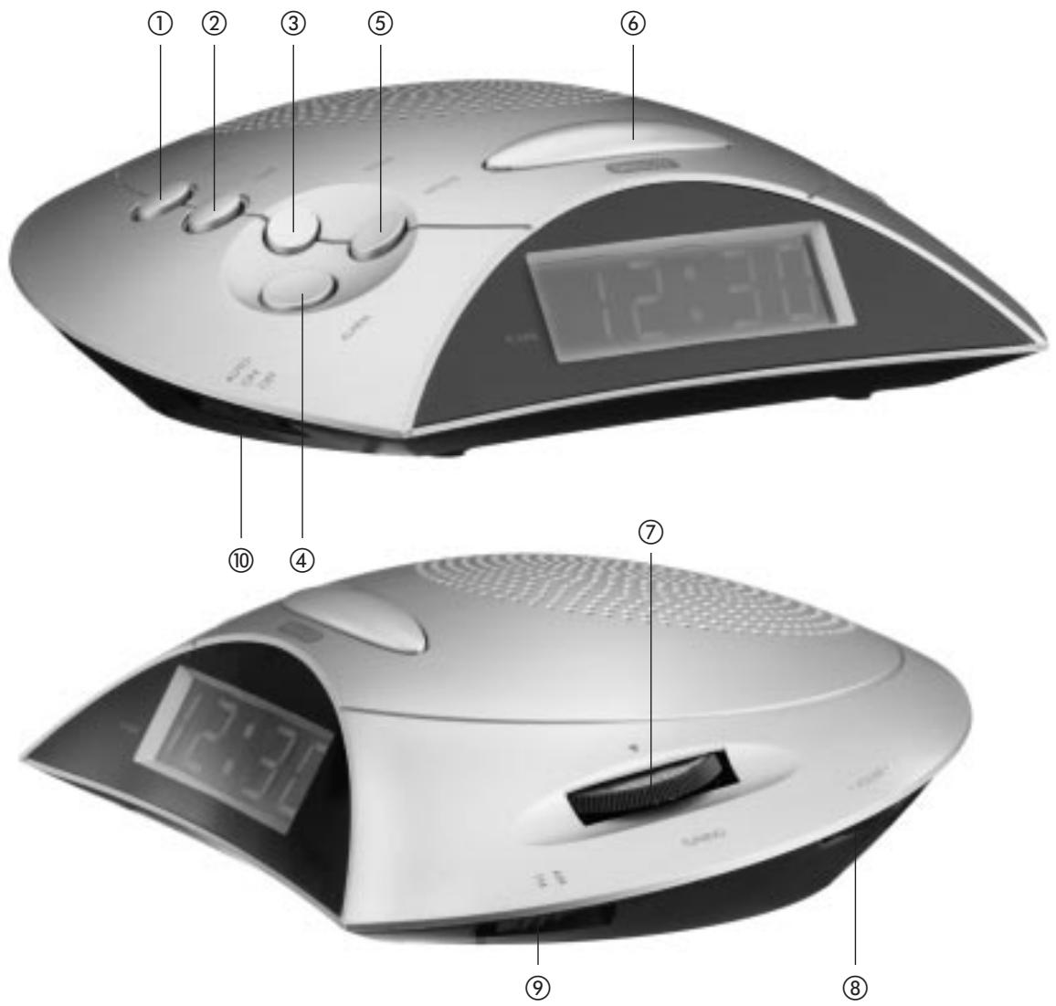 KOMPERNASS EBENCH KH 75 RADIO-REVEIL - 1