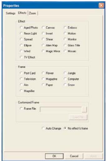 KOMPERNASS SILVERCREST KH 2342 WEBCAM MOBILE - Effects" menu - 1