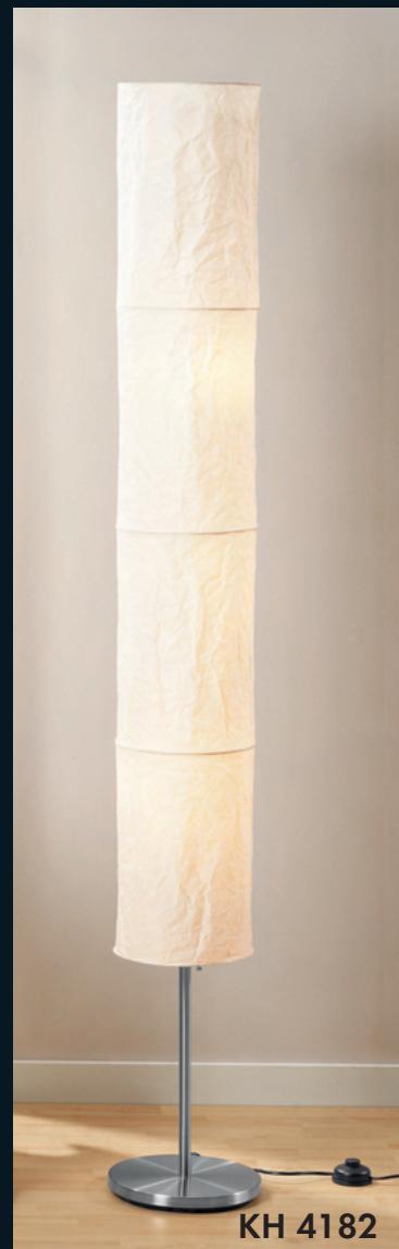 KOMPERNASS KH 4182 PAPER FLOOR LAMP - LAMPE DE PIED EN PAPIER - 1
