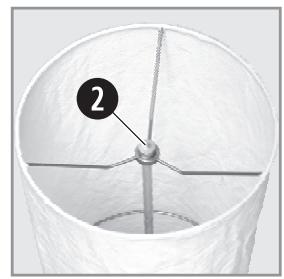 KOMPERNASS KH 4182 PAPER FLOOR LAMP - LAMPE DE PIED EN PAPIER - 6
