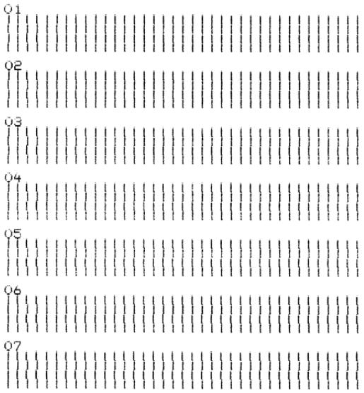 LEXMARK FORMS PRINTER 2400 - Les barres d'alignement des brouillons s'impriment. - 1