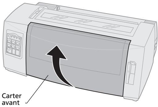 LEXMARK FORMS PRINTER 2400 - Retrait du tracteur poussant - 1