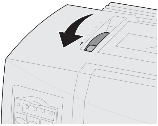 LEXMARK FORMS PRINTER 2400 - Chargement de papier listing par le bas à l'aide du tracteur tirant - 2