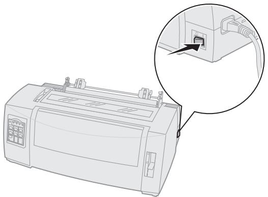 LEXMARK FORMS PRINTER 2400 - Chargement de papier listing par l'avant à l'aide du tracteur tirant - 1