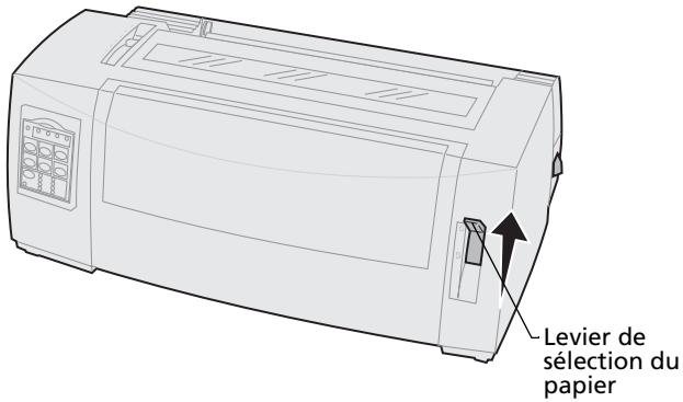 LEXMARK FORMS PRINTER 2400 - Chargement manuel d'une feuille simple ou d'une enveloppe - 2