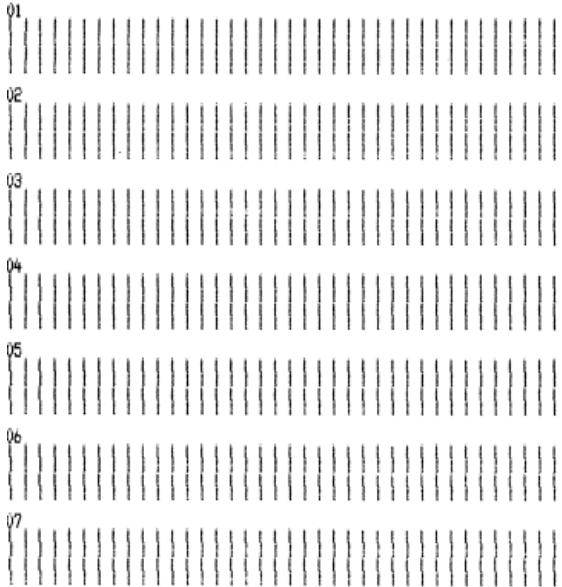 LEXMARK FORMS PRINTER 2400 - Les barres d'alignement des brouillons s'impriment. - 3