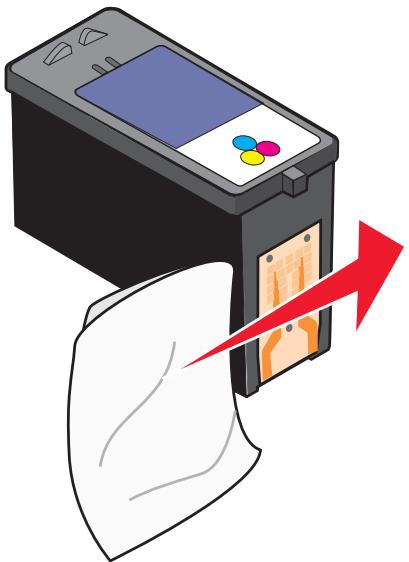LEXMARK X4550 - Essuyage des buses et des contacts des cartouches - 2